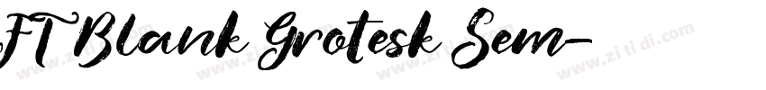 FT Blank Grotesk Sem字体转换